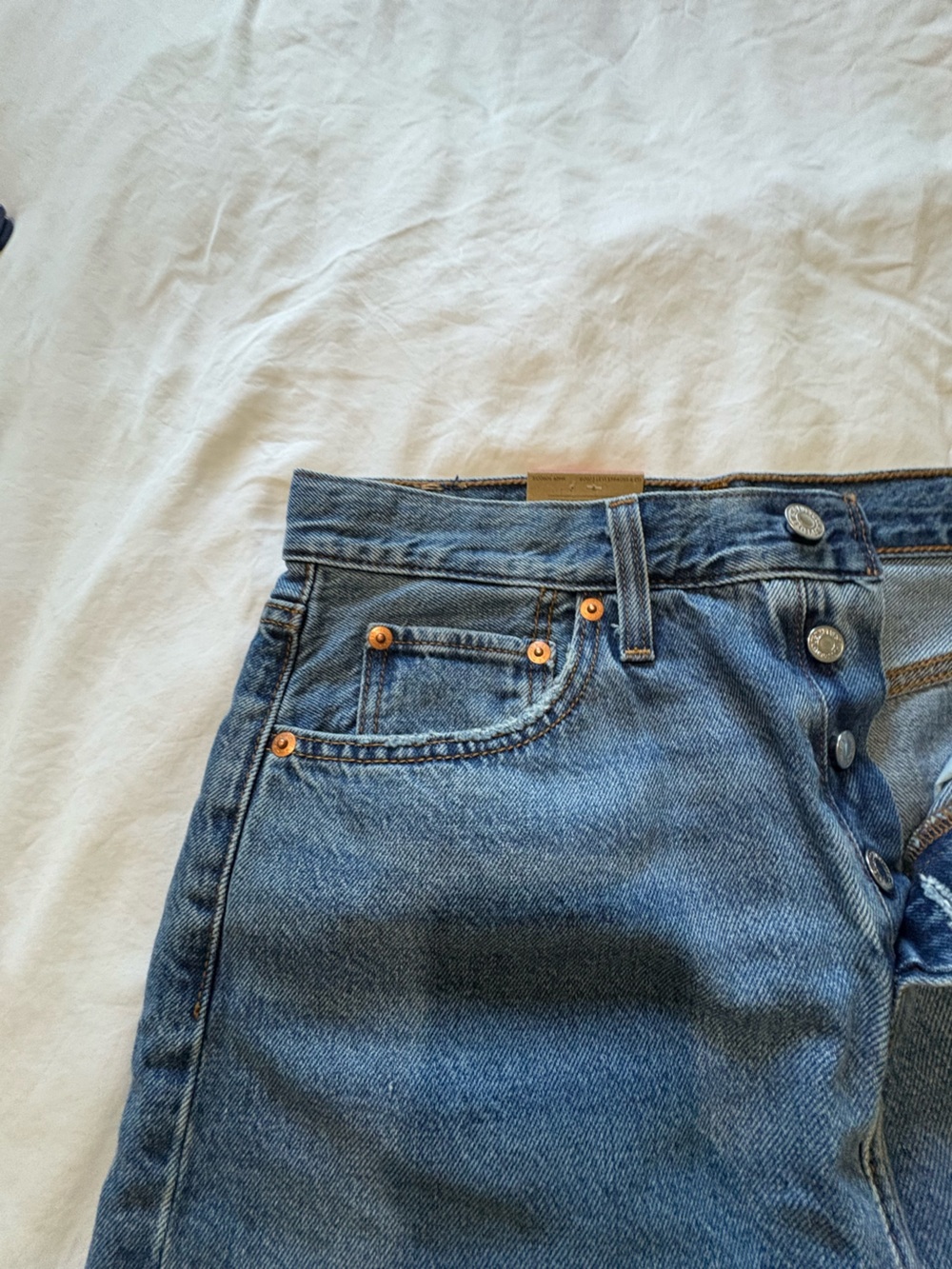 Levi's - Denim Midi Women's Jean Skirt - 27 - Picture 6 of 16